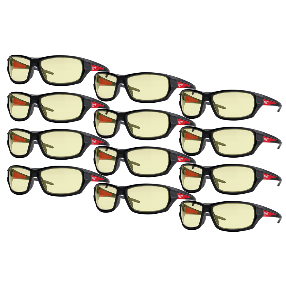 Performance Yellow Safety Glasses - 12PK 37100031 48732120A