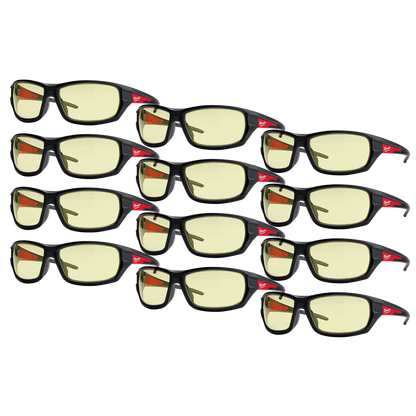 Performance Yellow Safety Glasses - 12PK 37100031 48732120A