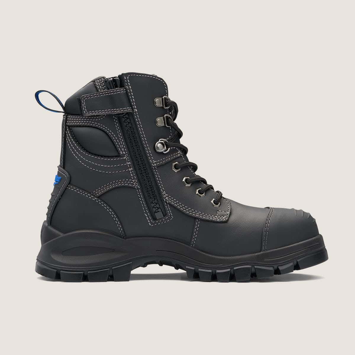 Boots Steel Toe Lace/Zip Rubber Sole TPU Bump Cap Black 997 11 Blundstone_540718_997110