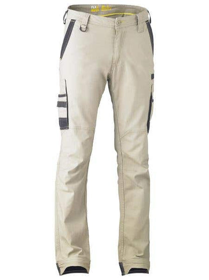 Pants Stretch Cotton Canvas 280gsm Cargo Stone 92R Bisley 487183 487183 BPC6331 BSTNR92