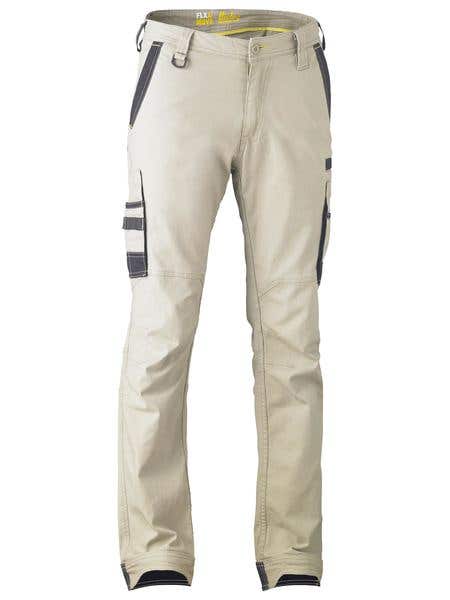Pants Stretch Cotton Canvas 280gsm Cargo Stone 97R Bisley 487185 487185 BPC6331 BSTNR97