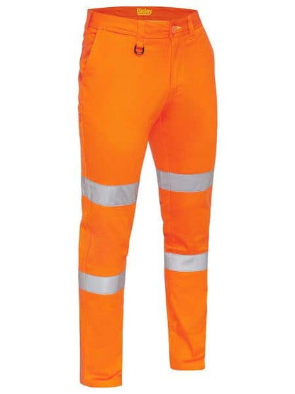 BP6008T Hi-Vis Stretch Cotton Drill Taped Pants 280gsm Orange 94L 40048721 BP6008T BVEOL94