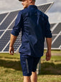 Shirt L/S 140gsm Poly/Cotton Stretch Vented S Navy BS6490 Bisley 40039169 BS6490 BPCTS