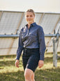 BL6490 X Airflow Women's Stretch Ripstop Vented Shirt 140gsm Charcoal 8 40038919 BL6490 BCCG8