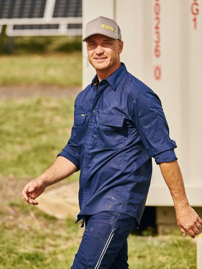 Pant Cargo 200gsm Poly/Cotton Stretch Vented 82R Navy BPC6150 Bisley_40039050_BPC6150_BPCTR82