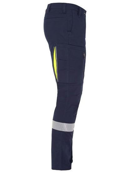Pant Cargo 200gm Poly/Cott Stretch Vent Taped 87S Navy/Yellow BPC6150T_40039099_BPC6150T_NVYLS87