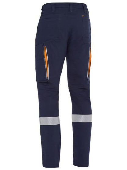 Pant Cargo 200gm Poly/Cott Stretch Vent Taped 97R Navy/Orange BPC6150T_40039072_BPC6150T_NVORR97