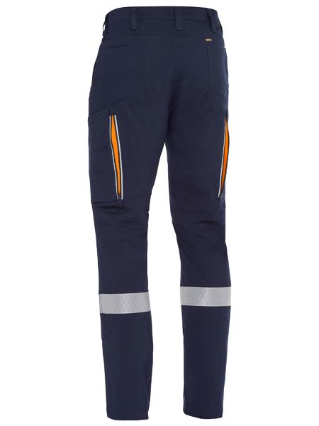 Pant Cargo 200gm Poly/Cott Stretch Vent Taped 92S Navy/Orange BPC6150T_40039081_BPC6150T_NVORS92