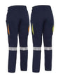 BPCL6150T X Airflow Women's Stretch Ripstop Taped Cargo Pants 215gsm Navy/Yellow 20_40039137_BPCL6150T_NVYL20