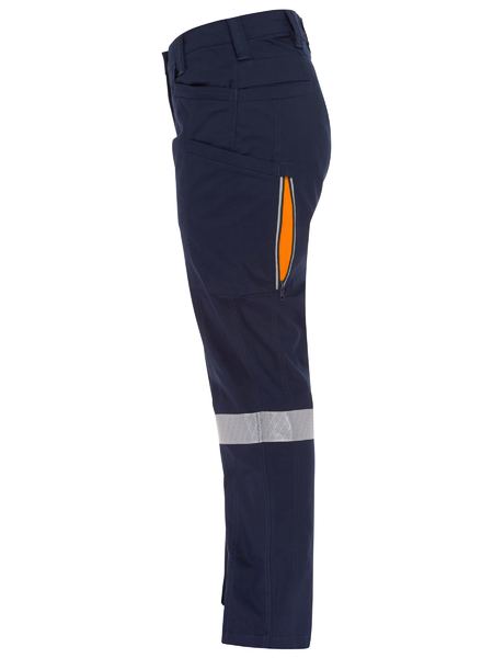 Pant Womens Cargo 200gm Poly/Cott Stretch Vented Taped 20 Navy/Orange BPCL6_40039127_BPCL6150T_NVOR20
