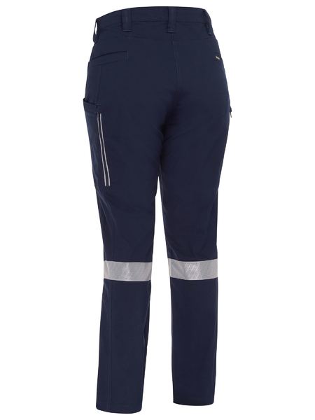 Pant Womens Cargo 200gm Poly/Cott Stretch Vented Taped 24 Navy/Orange BPCL6_40039129_BPCL6150T_NVOR24