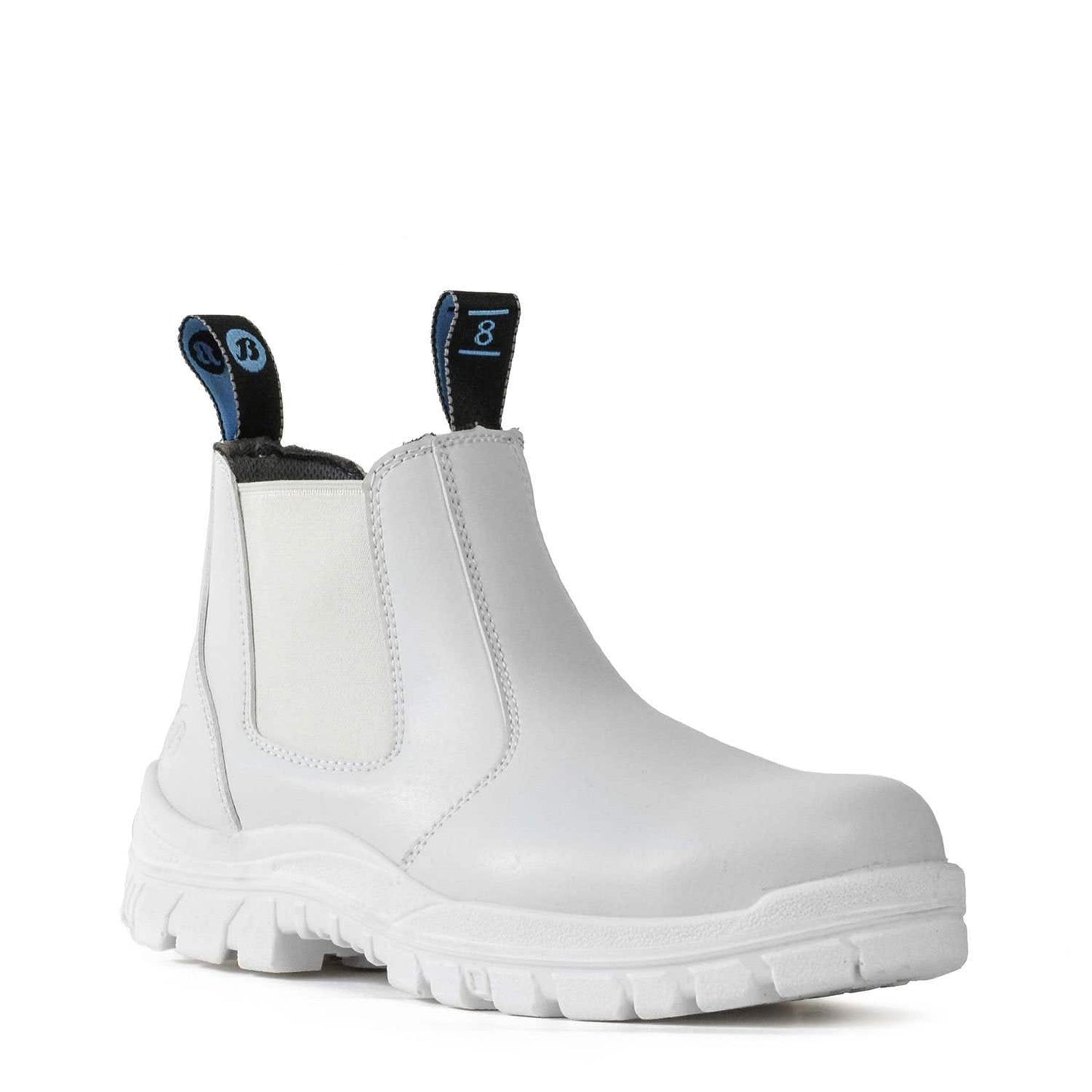 Boots Steel Toe Elastic Side White Hercules 9 Bata 453394 805-11514-9