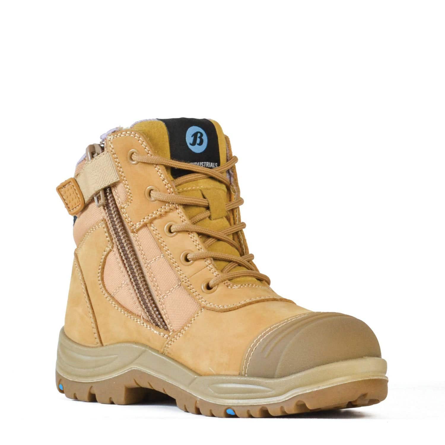 Bata 504-88017 Dakota Zip/Lace Ladies Safety Boot Wheat Size 10 37100040 504-88017-10