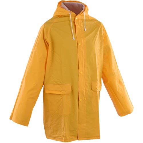 Jacket Wet Weather PVC 3/4 Length Yellow 2XL 79919338 RJ-2XL