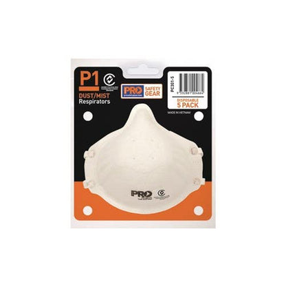 Respirator Disposable Mask P1 Prochoice Pk 5 30003093 PC301-5