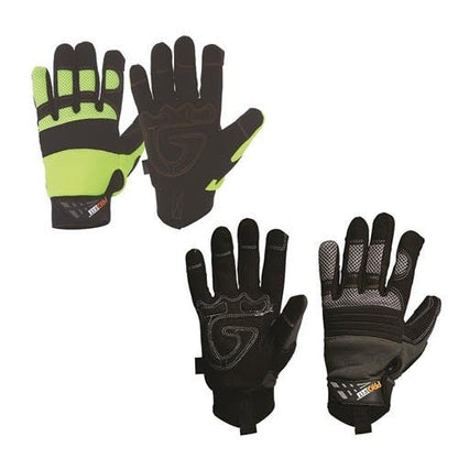 Gloves Mechanics Heavy Duty Hi Vis Yellow 2XL 507886 PTY2XL