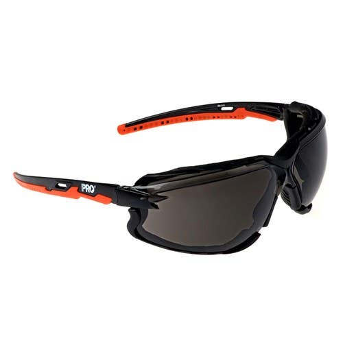 Glasses Safety Smoke Lens Smoke Frame Anti Fog/Scratch Ambush Foam Padded 186242 9072
