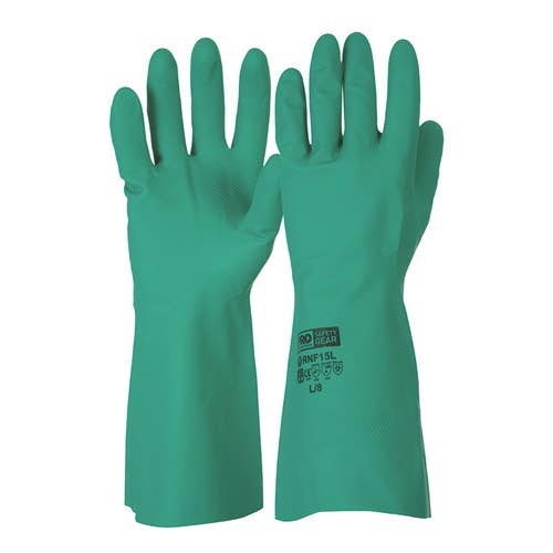 Green Nitrile Gloves Large (8) 37100047 RNF15L