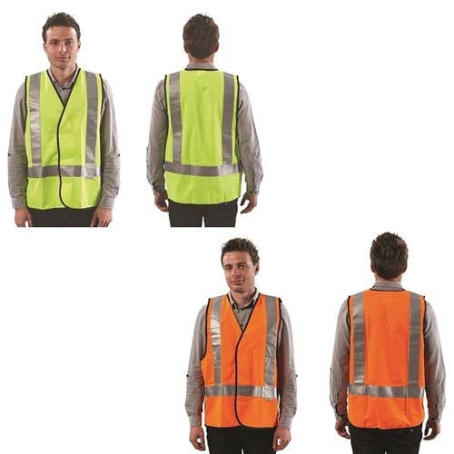 Safety Vest Hi-Vis H Back Taped-Orange-2XL 36019698 VDN-O-2XL
