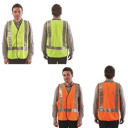 Safety Vest Hi-Vis H Back Taped-Orange-2XL 36019698 VDN-O-2XL