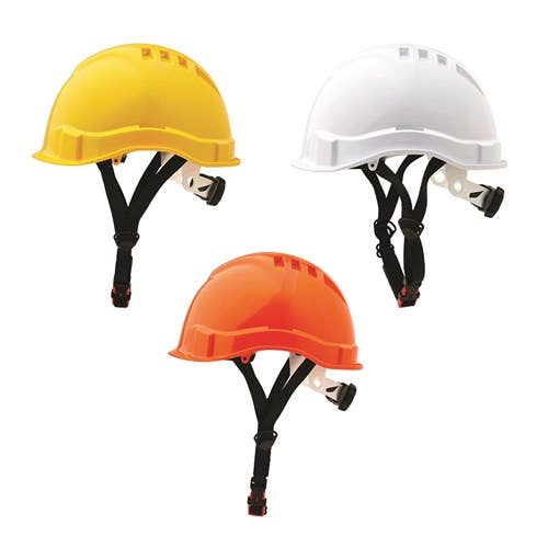 V6 Vented Hard Hat Micro Peak & Ratchet Harness White 276780 HHV6MP-W