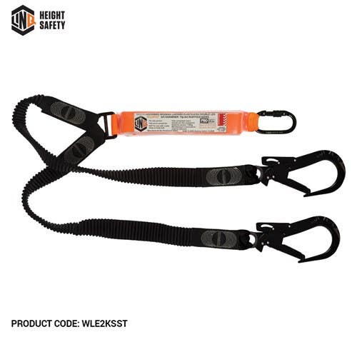 Lanyard Elite Double Leg Elasticated With Hardware KS & ST X2 40052120 WLE2KSST