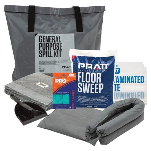 General Purpose Economy Spill Kit Grey Bag 75L 40041134 ESKGP075