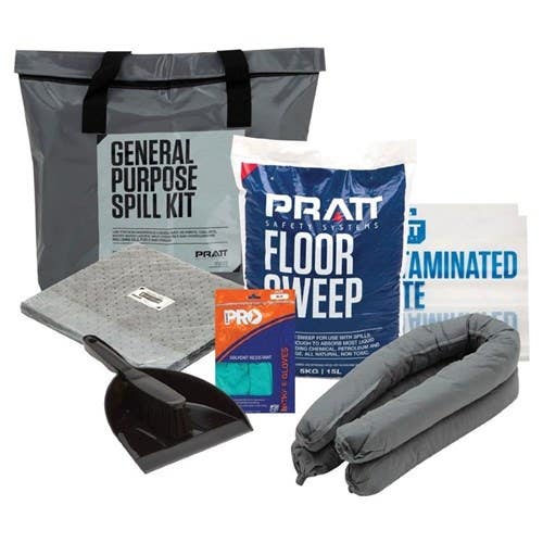 General Purpose Economy Spill Kit Grey Bag 50L 40041135 ESKGP050