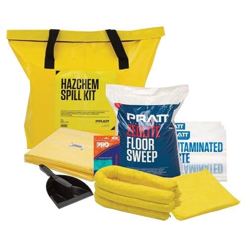 Hazchem Economy Spill Kit Yellow Bag 75L 40041138 ESKH075