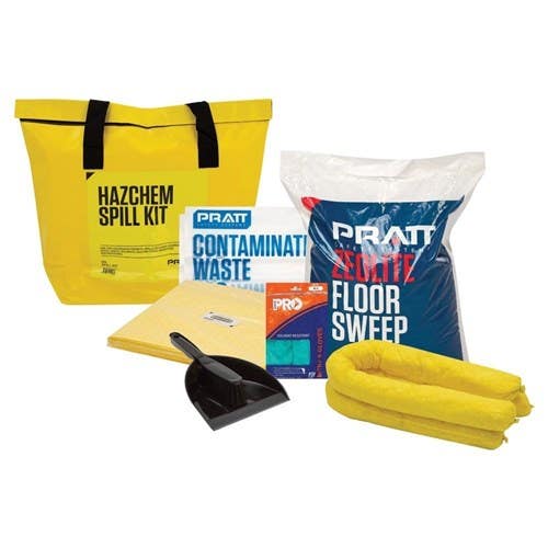 Hazchem Economy Spill Kit Yellow Bag 50L 40041139 ESKH050