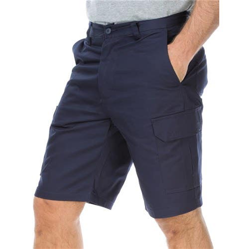 Shorts Cotton Drill 240gsm Cargo Navy 127R 6003 Workit 30006175 6003N127R