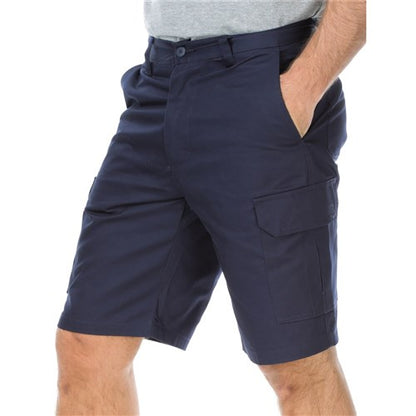 Shorts Cotton Drill 240gsm Cargo Navy 127R 6003 Workit 30006175 6003N127R
