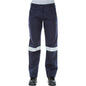 Pants Cargo Womens Cotton Drill 240gsm Taped Navy 24 1007T Workit 252205 1007TN24