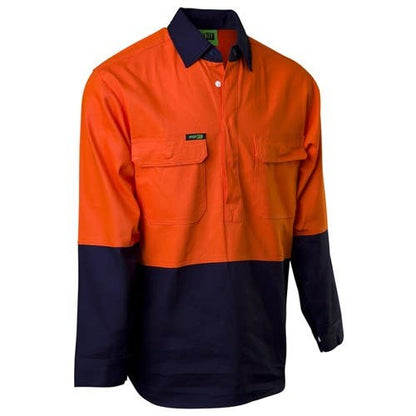 Shirt L/S Cotton Drill 310gsm/155gsm C/F Dual Weight Taped Welders 2027T