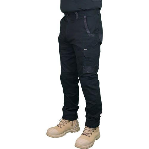 Pants Stretch Canvas Cargo Black 102R 1026 Workit 443891 1026B-102R