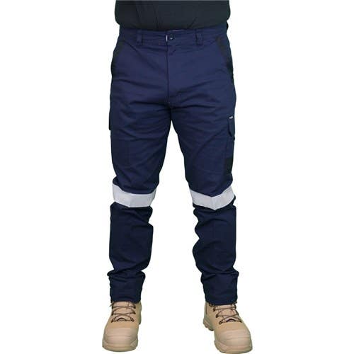 Pants Stretch Canvas Cargo 250gsm Taped Navy 97R Workit 453718 1026TN97R