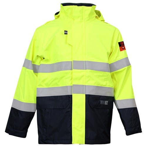 PPE3 Inherent FR 3 Layer Wet Weather Taped Jacket YN XL 491765 3101YNXL