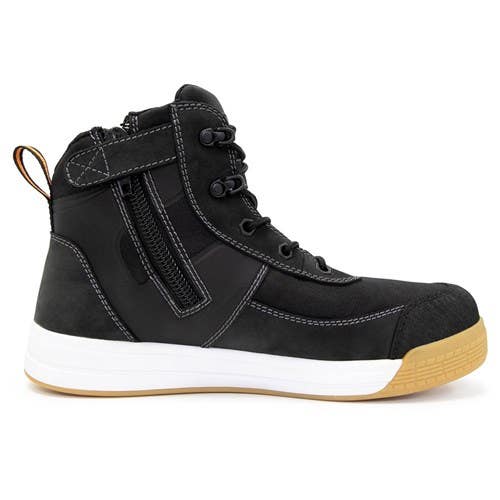 Boots Dune Zip Side Lace Up High Top Safety Black Size 13 Bison DUNEBK-13 40030308 DUNEBK-13