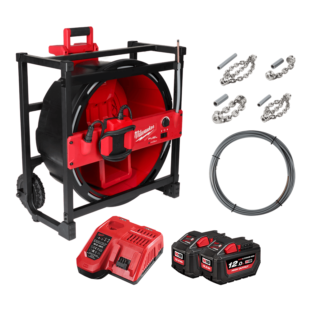M18 FUEL HIGH SPEED CHAIN SNAKE KIT W/ONE-KEY 560781 M18FFSM122