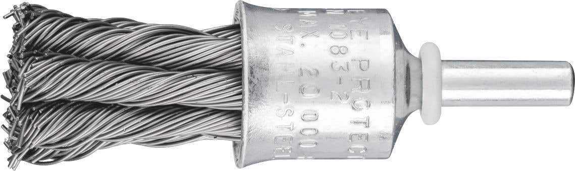 Pencil Brush 6MM Shaft Mounted Twist Knot Steel 1919/6 ST 0.50 Vending Pk 526949 43706001