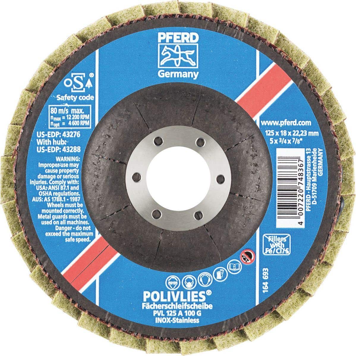 Disc Flap Polivlies 125mm Coarse Klingspor 92748104 44694111