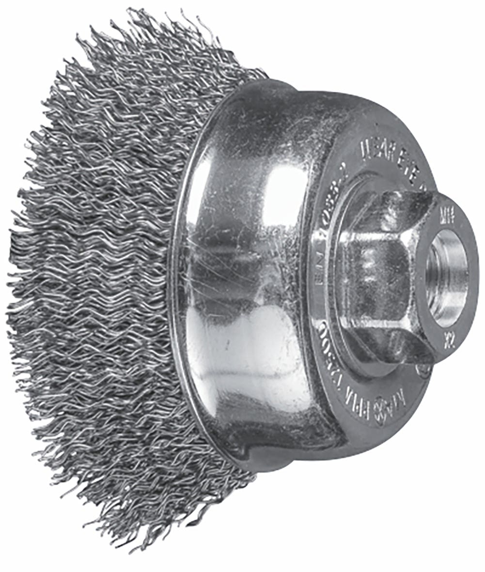 Brush Cup Wire Steel Crimped 65mm x 10mm/14mm Universal Pferd 40009477 47701011