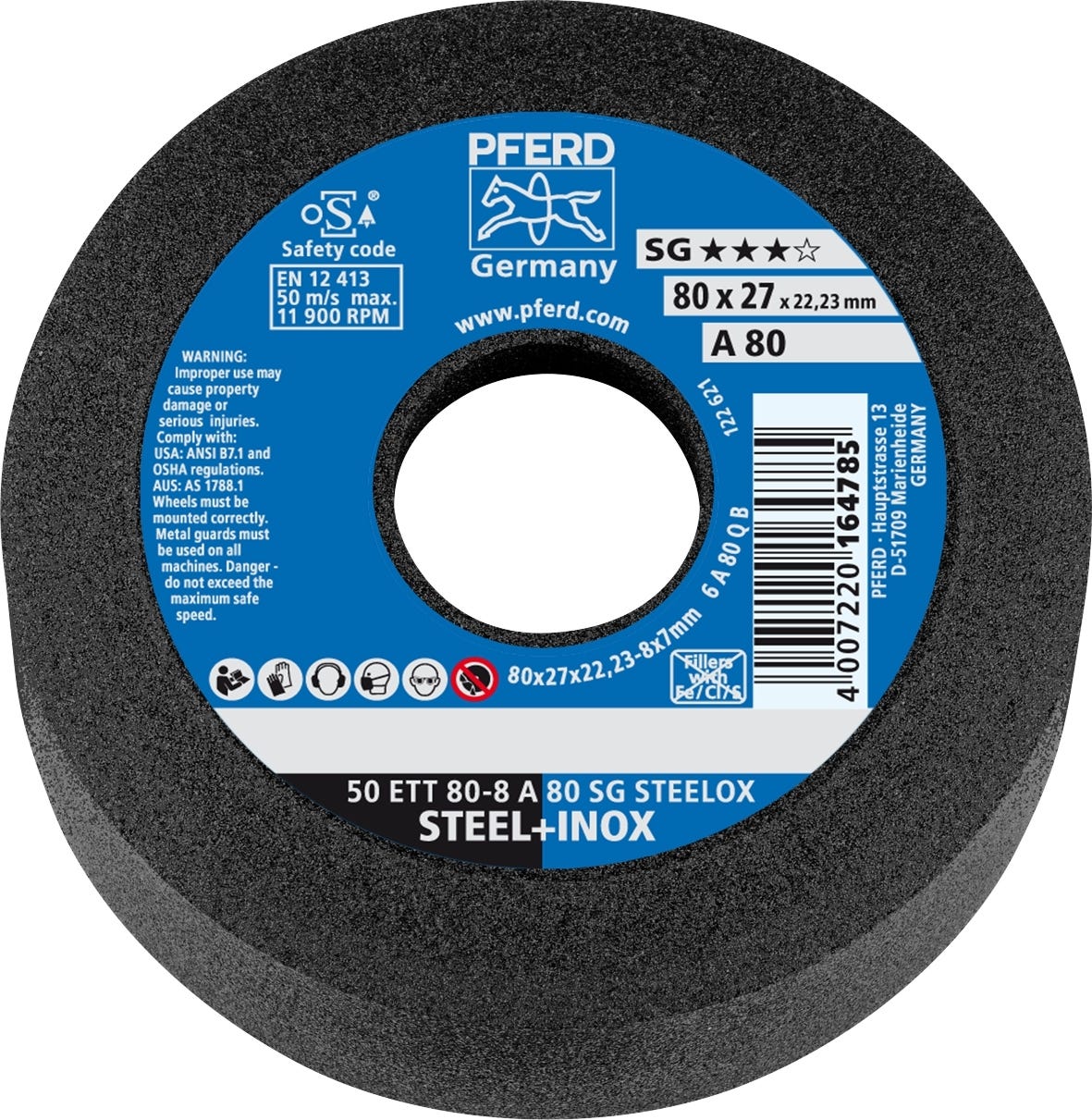 Flared Cup Wheel - STEEL 80mm 37100074 63418702