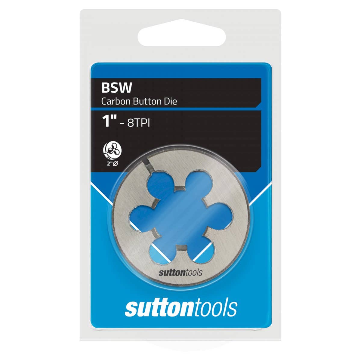 Die Button 2'' OD Carbon Steel 1''-8 BSW 92988012 M4202540