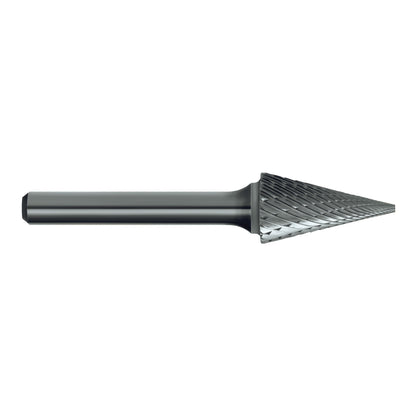 BUR CRB B208 SM400 CONE SHAPE DBLCUT 3/8x3/4 1/4 SHK 37100083 B208SM400