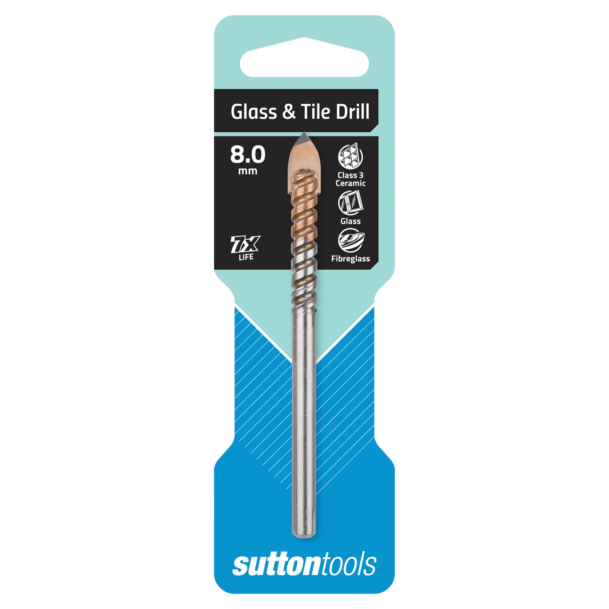 Bit Drill Glass + Tile Tungsten Carbide 8mm Sutton 92900004 D6040800