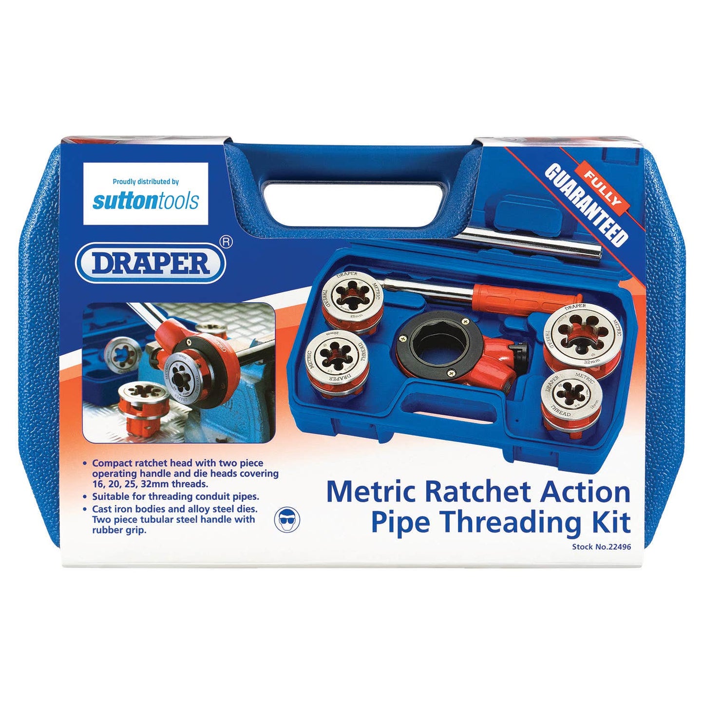 Metric Ratchet Action Pipe Threading Kit Die 16 X 1.5mm 20 X 1.5mm 486173 M4550001