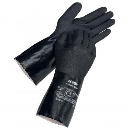 U-chem 3100 Black Nitrile Glove Sz 8 421036 60968F1