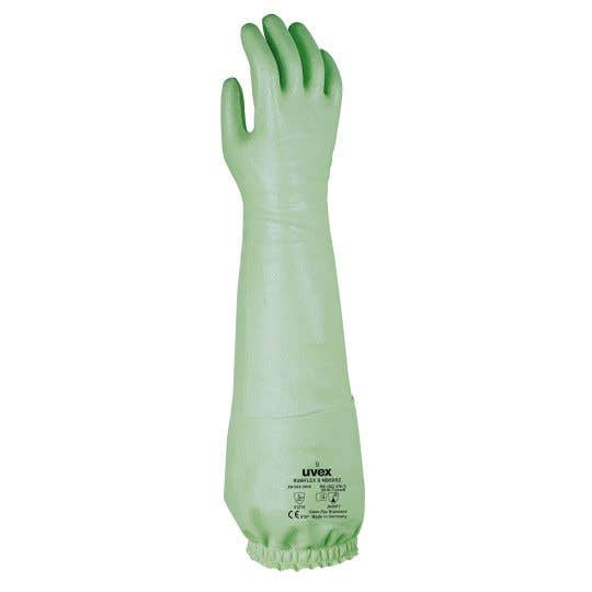 Glove Rubiflex Chemical Resitant Glove UVEX 11 514971 NB60SF4
