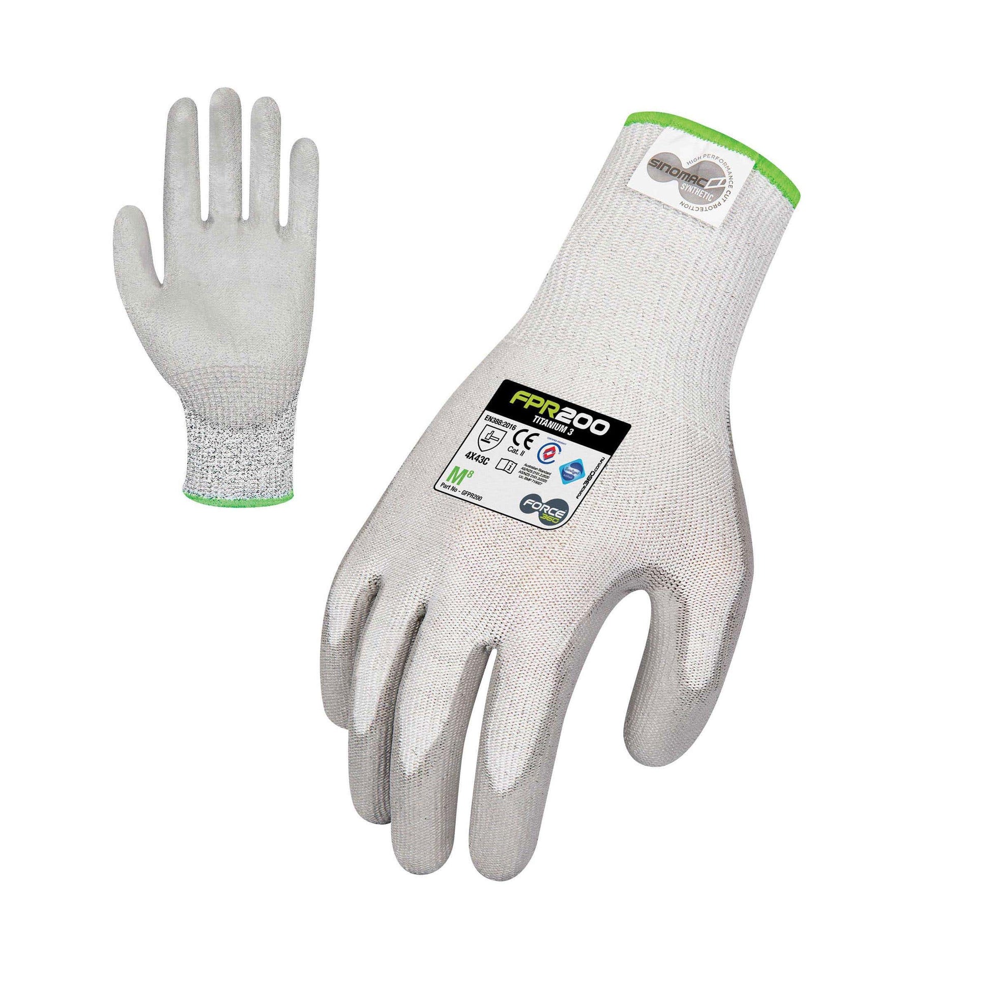 Gloves PU Titanium Cut 3 Level C Size XL Vend Pack 36022055 GFPR200V-XL